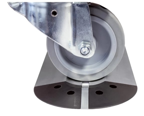Parkeringsskenor för vagnar i aluminium