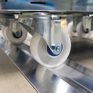 Parkeringsskenor för vagnar i aluminium